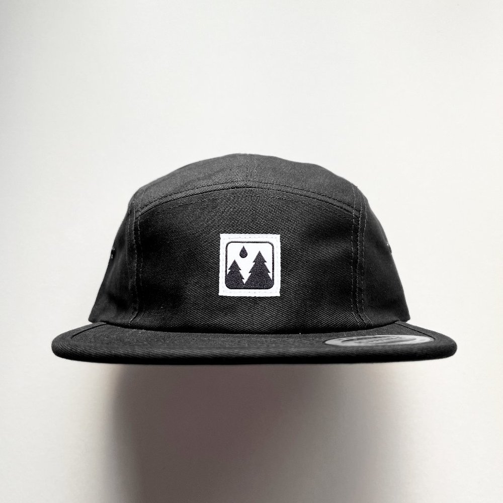 Elmntry - Black/White, Icon 5 Panel Camp Hat